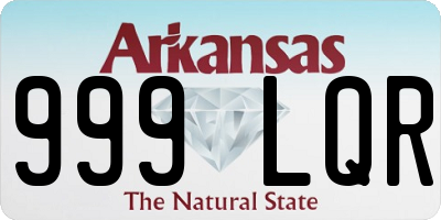 AR license plate 999LQR