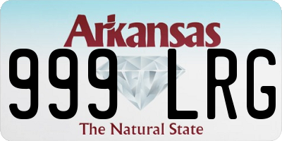 AR license plate 999LRG