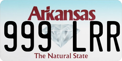 AR license plate 999LRR