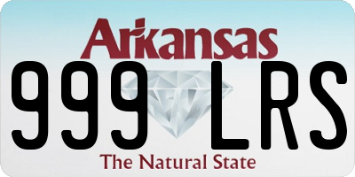 AR license plate 999LRS