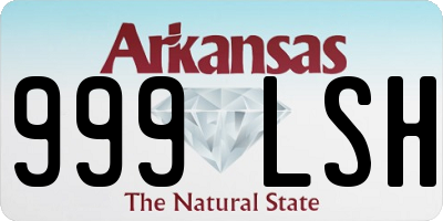 AR license plate 999LSH