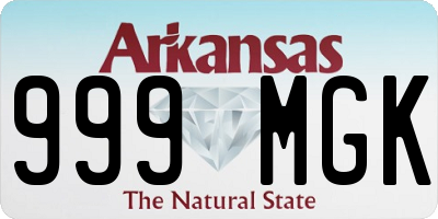 AR license plate 999MGK