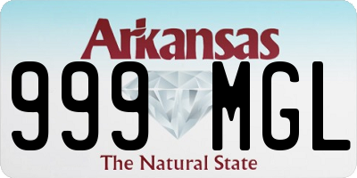 AR license plate 999MGL