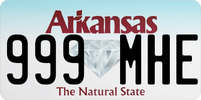 AR license plate 999MHE
