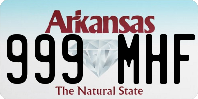 AR license plate 999MHF