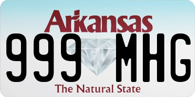 AR license plate 999MHG