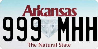 AR license plate 999MHH