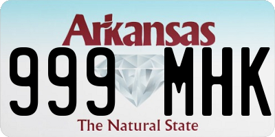 AR license plate 999MHK
