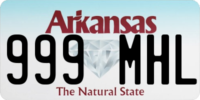 AR license plate 999MHL