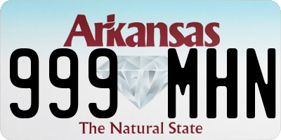 AR license plate 999MHN