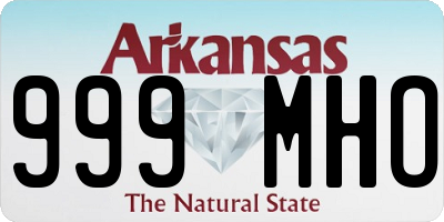AR license plate 999MHO