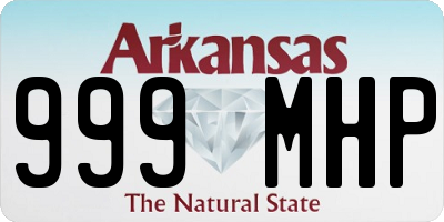 AR license plate 999MHP