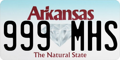 AR license plate 999MHS