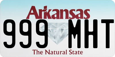AR license plate 999MHT