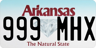 AR license plate 999MHX