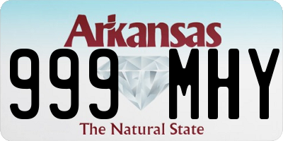 AR license plate 999MHY