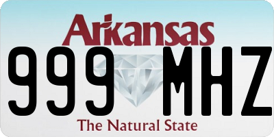 AR license plate 999MHZ