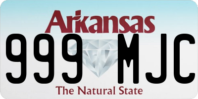 AR license plate 999MJC
