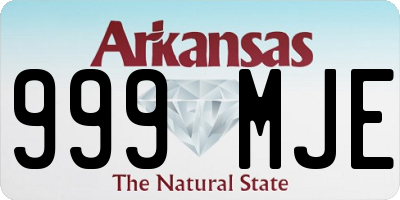 AR license plate 999MJE