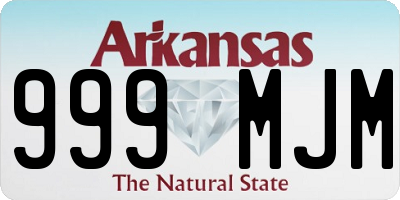 AR license plate 999MJM
