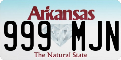 AR license plate 999MJN