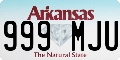 AR license plate 999MJU
