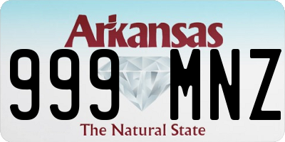 AR license plate 999MNZ
