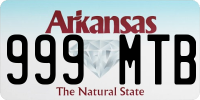AR license plate 999MTB