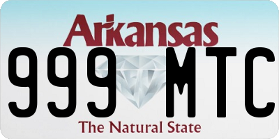 AR license plate 999MTC
