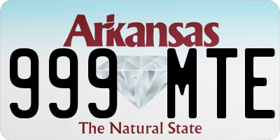 AR license plate 999MTE