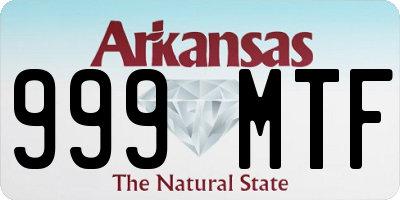 AR license plate 999MTF