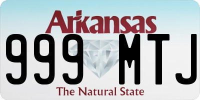 AR license plate 999MTJ