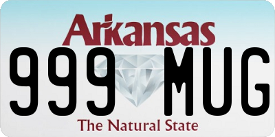 AR license plate 999MUG