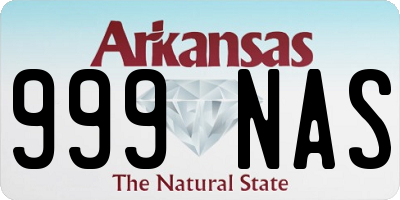 AR license plate 999NAS