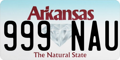 AR license plate 999NAU