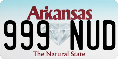AR license plate 999NUD