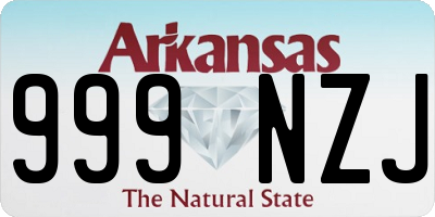 AR license plate 999NZJ