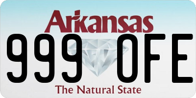 AR license plate 999OFE