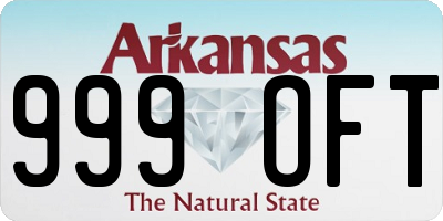 AR license plate 999OFT
