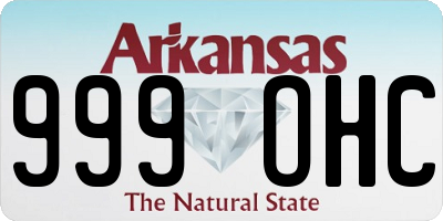 AR license plate 999OHC