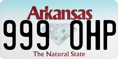 AR license plate 999OHP