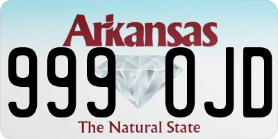AR license plate 999OJD