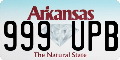 AR license plate 999UPB