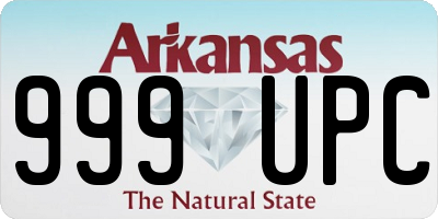 AR license plate 999UPC