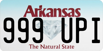 AR license plate 999UPI