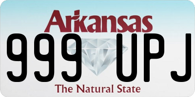 AR license plate 999UPJ