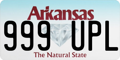 AR license plate 999UPL