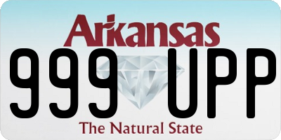 AR license plate 999UPP