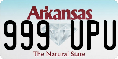 AR license plate 999UPU