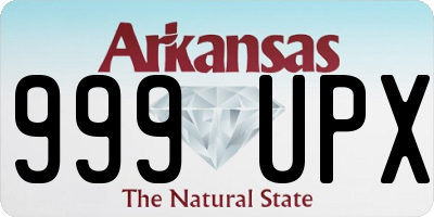 AR license plate 999UPX